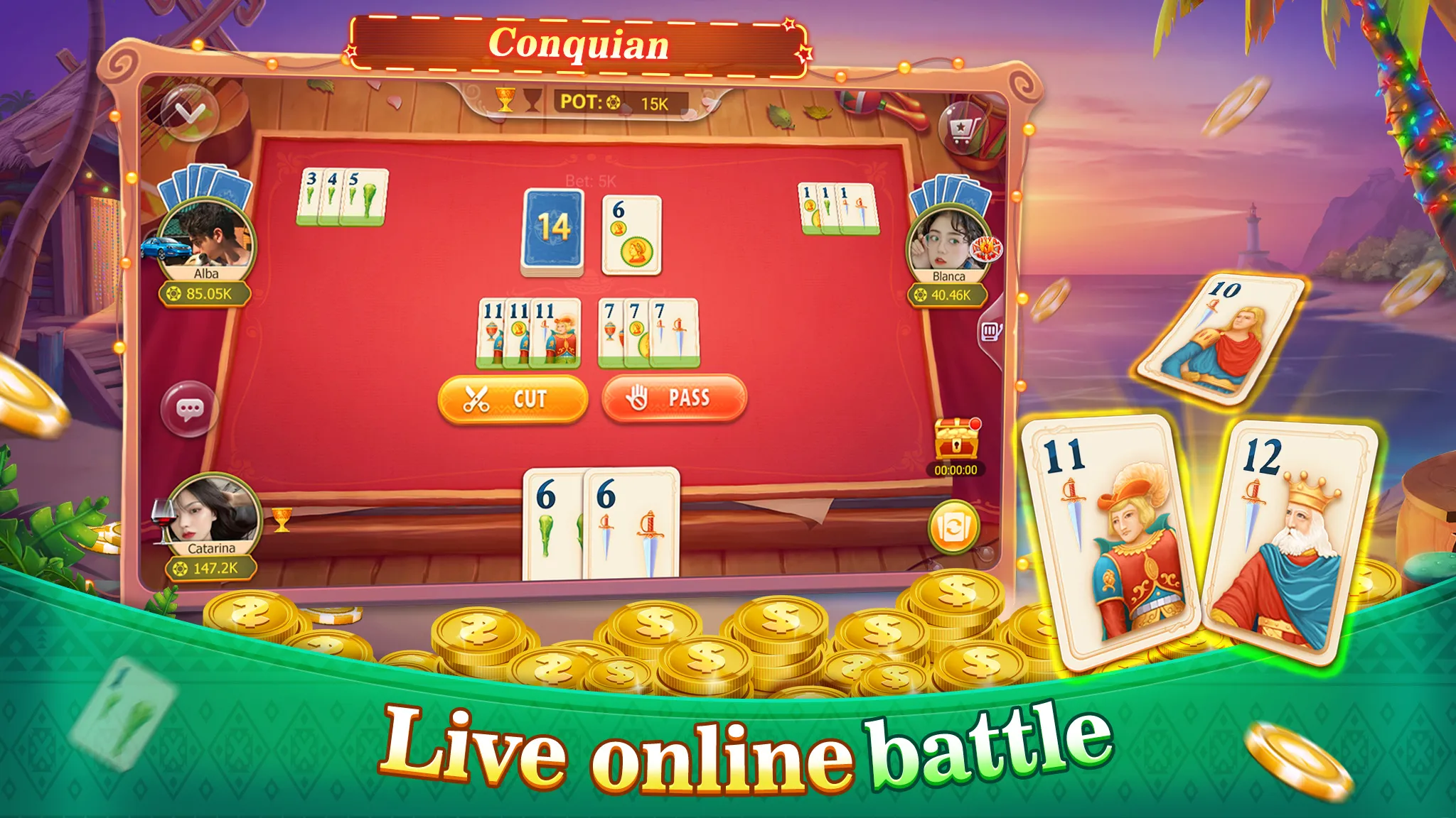 Conquian - Siete Y Media Burro | Indus Appstore | Screenshot