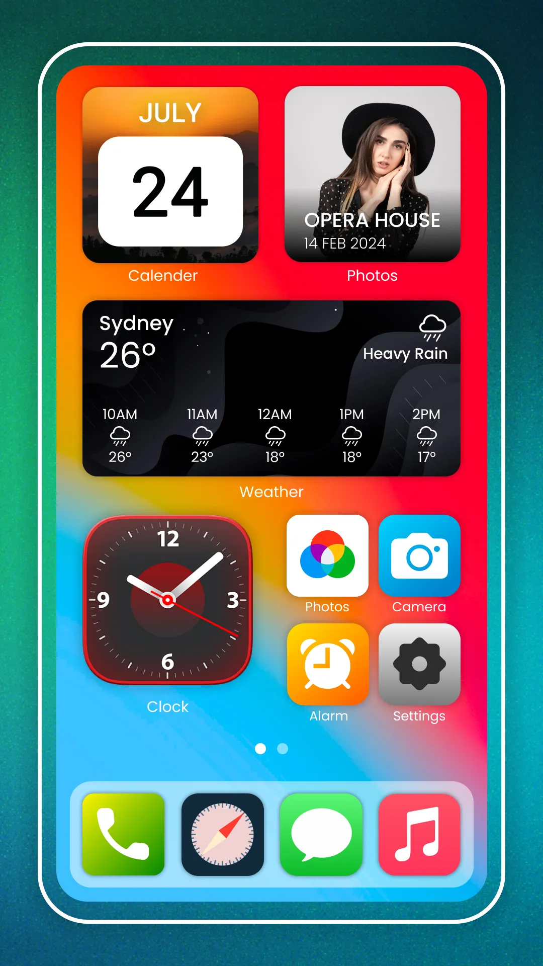 Fine Color Widgets | Indus Appstore | Screenshot