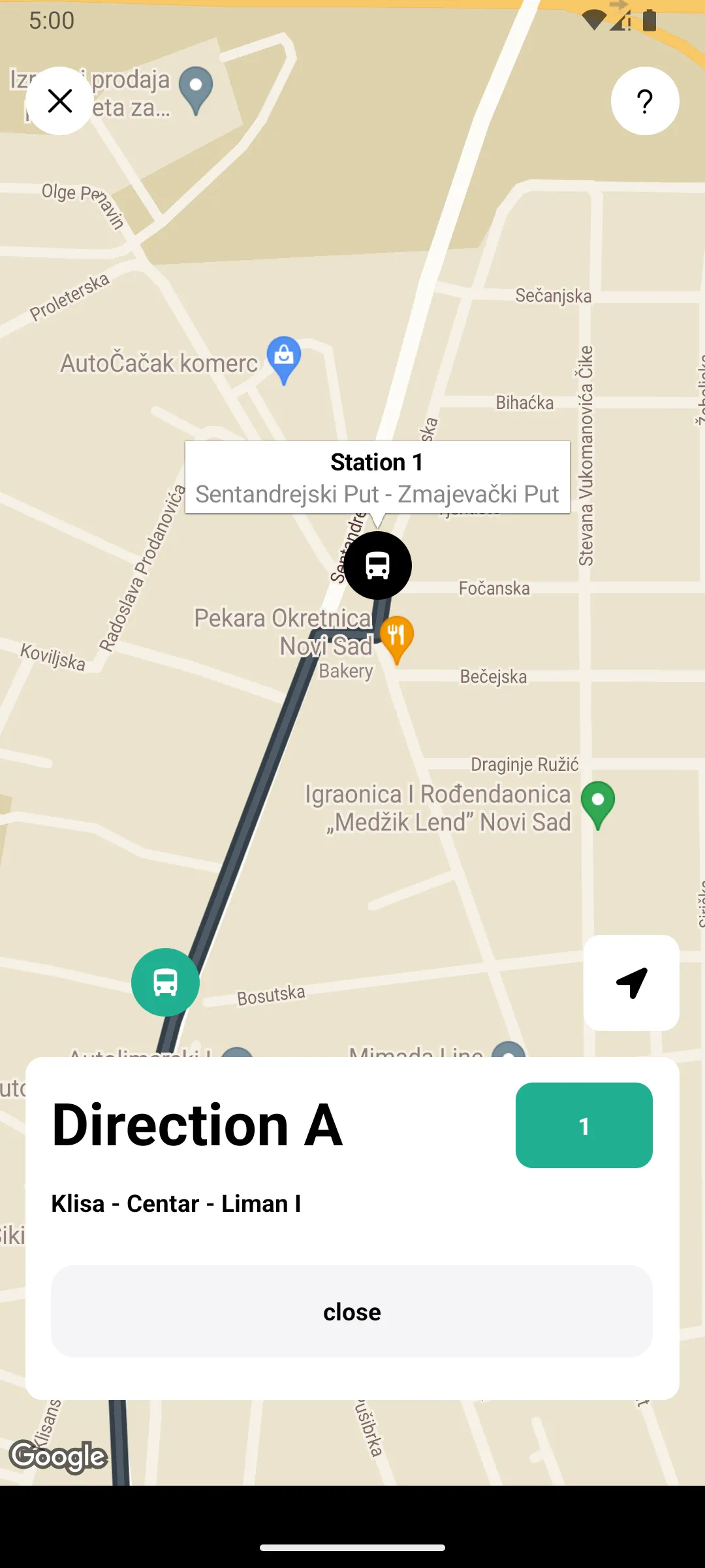 Public Transport Novi Sad | Indus Appstore | Screenshot