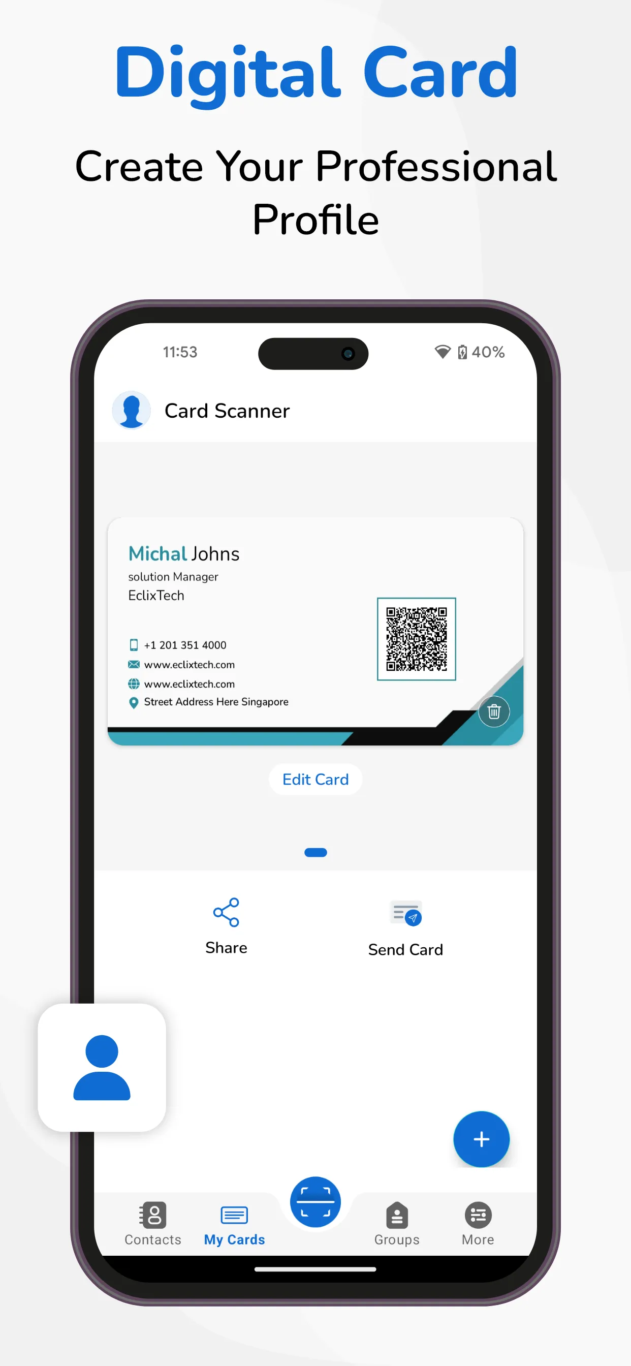 Visiting Card Scanner & Reader | Indus Appstore | Screenshot