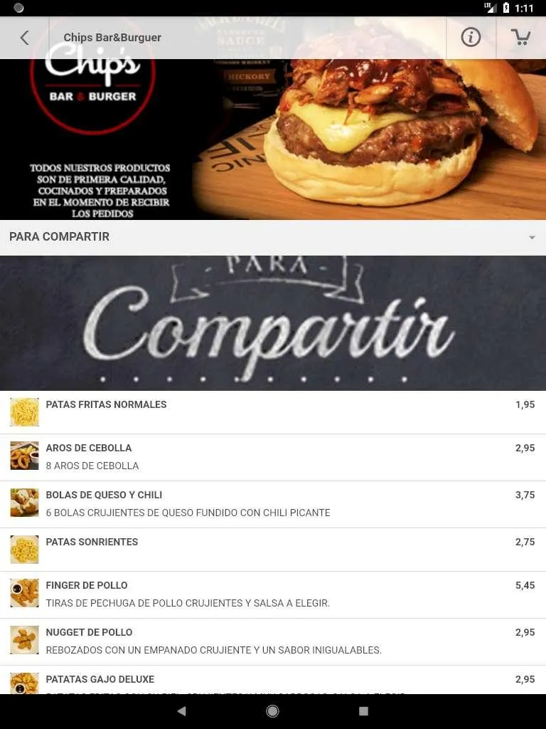 Chips Bar&Burger | Indus Appstore | Screenshot