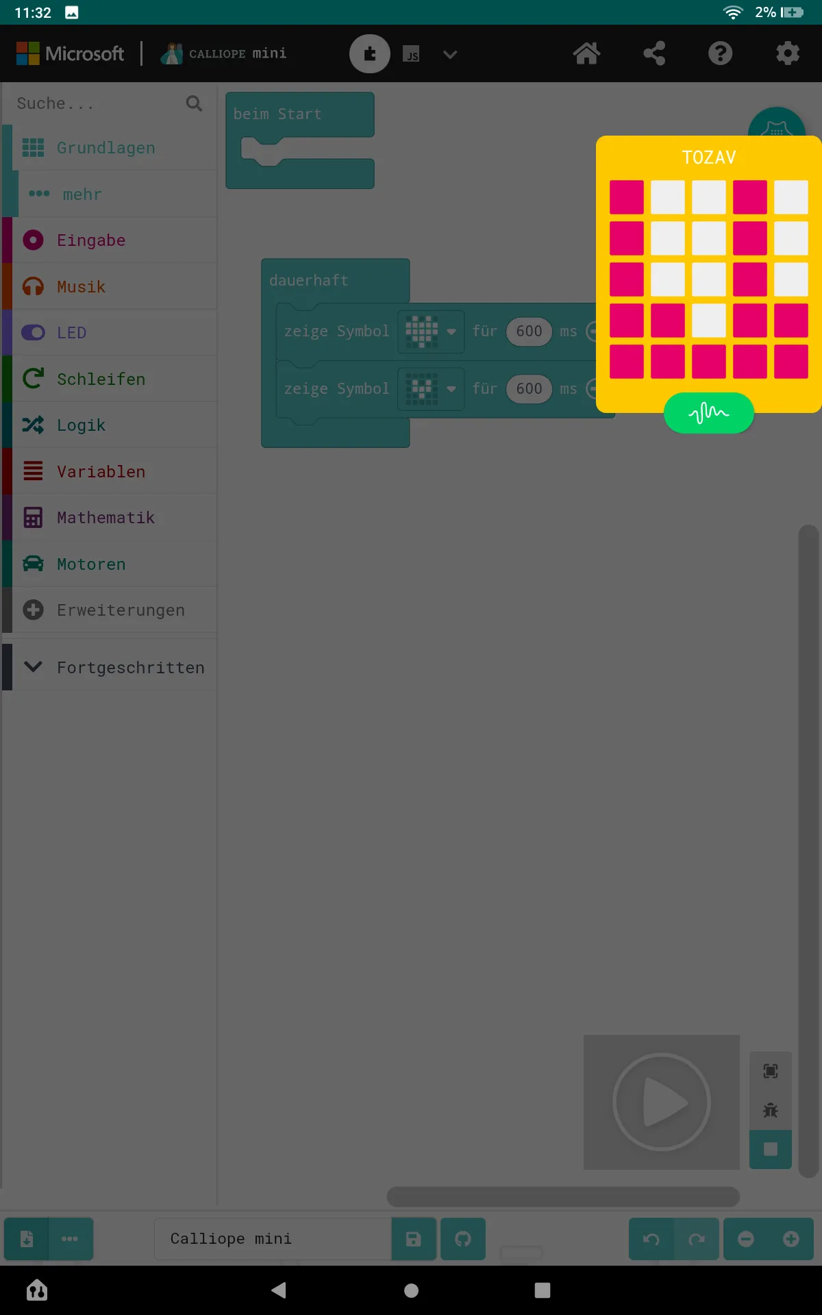 Calliope mini | Indus Appstore | Screenshot