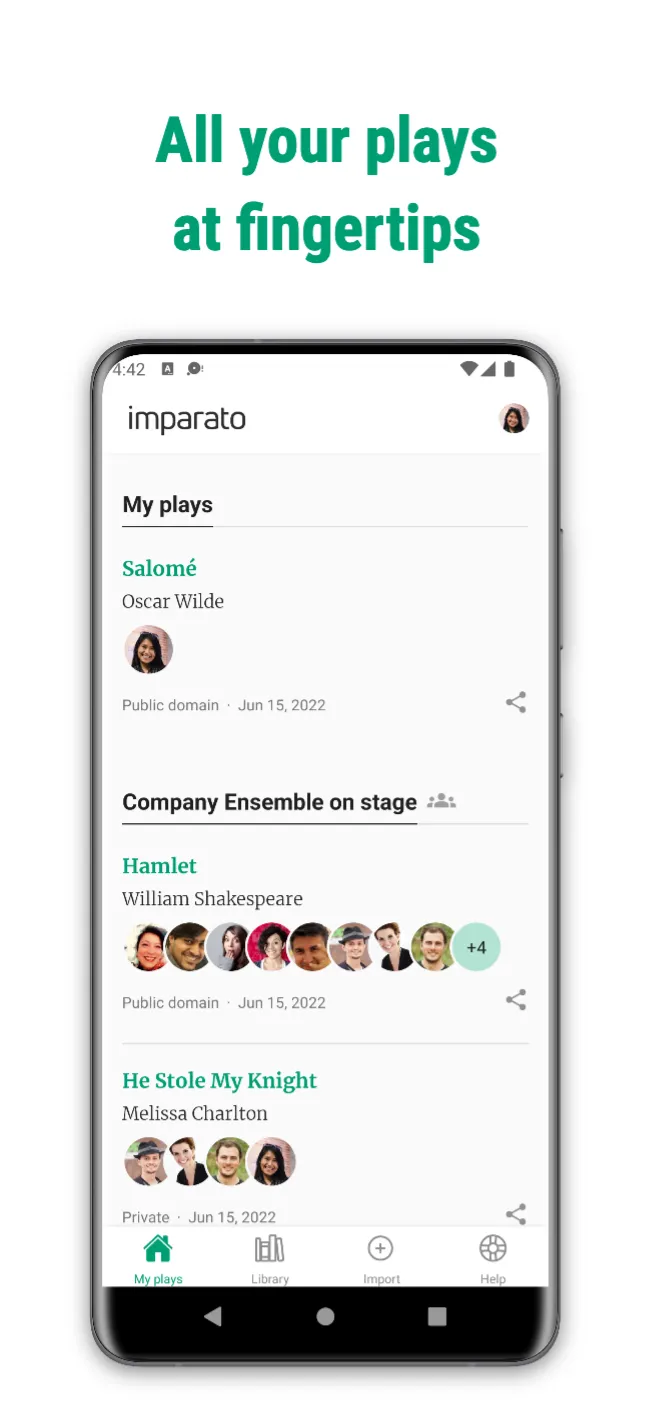 Imparato - Theatre | Indus Appstore | Screenshot