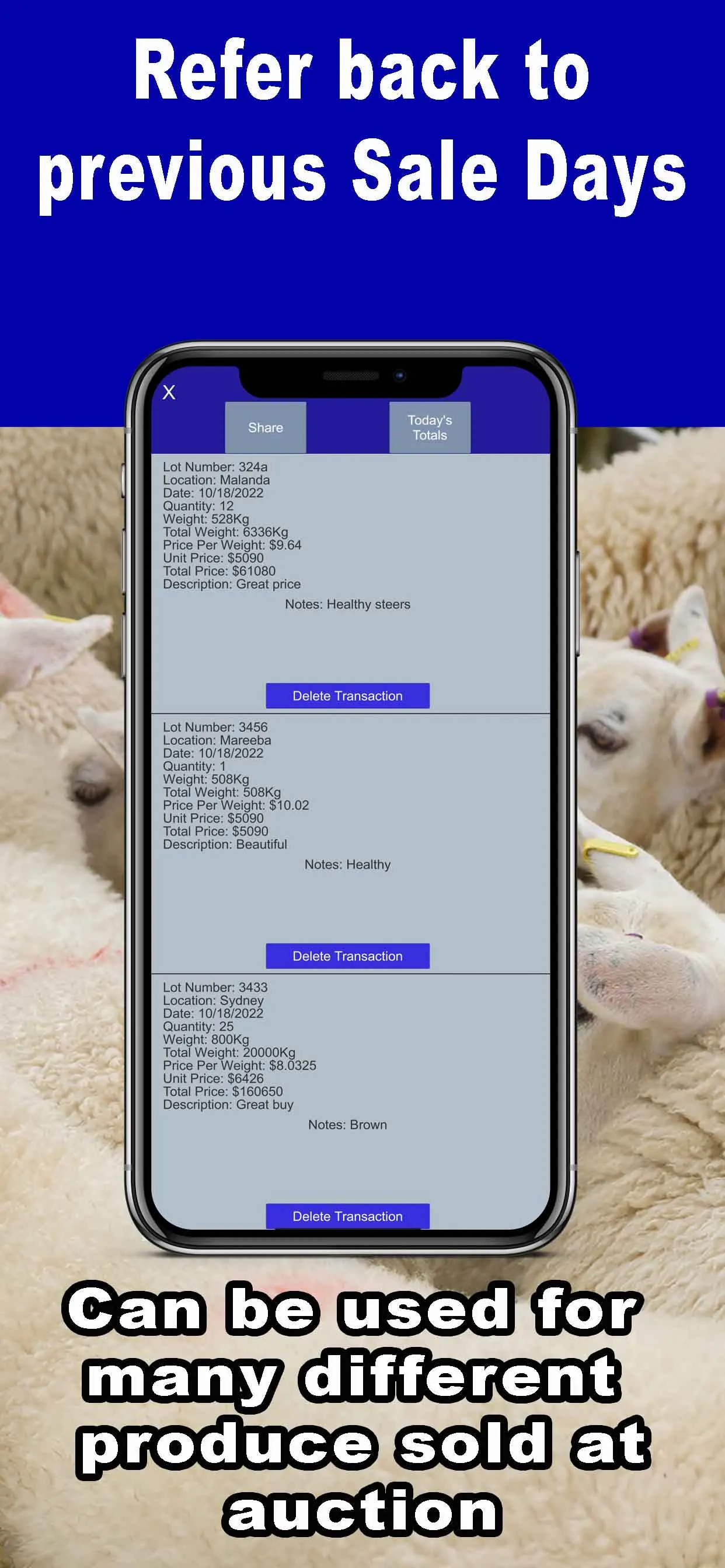 Livestock Auction Calculator | Indus Appstore | Screenshot