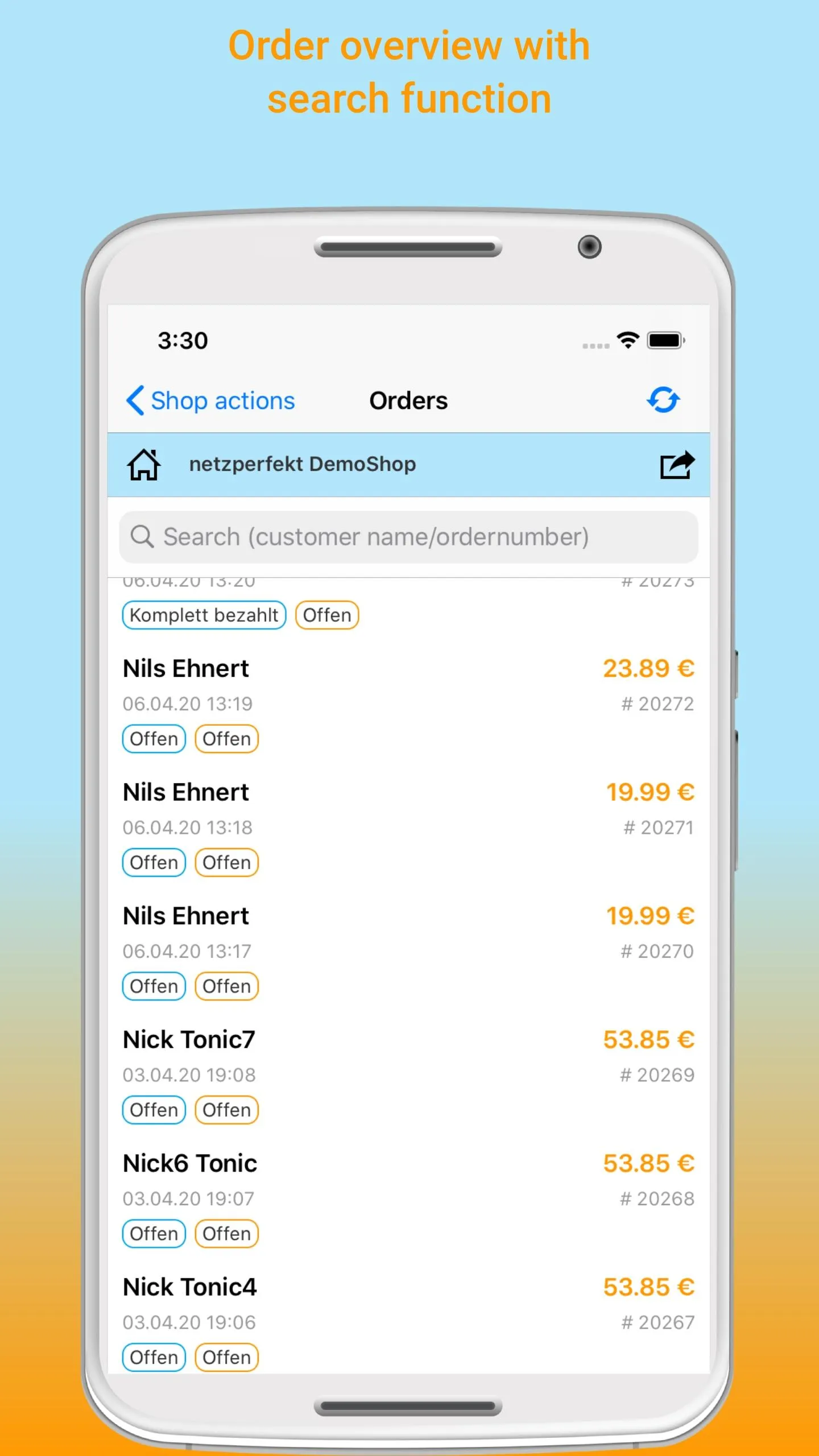 Mobile Shopmanager Shopware | Indus Appstore | Screenshot