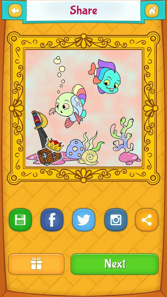 Fish Coloring Pages | Indus Appstore | Screenshot