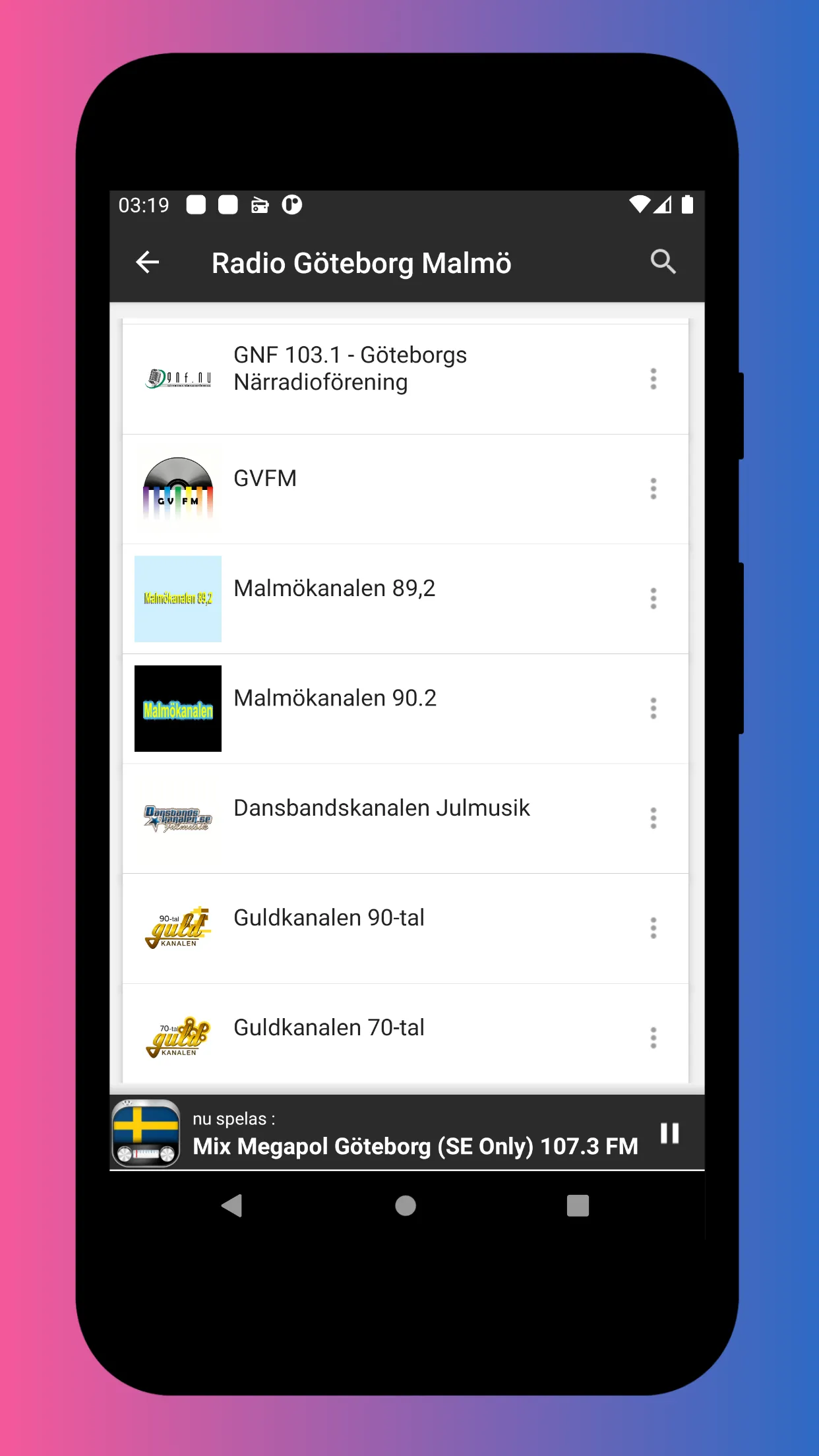 Radio Sweden FM - DAB Radio | Indus Appstore | Screenshot