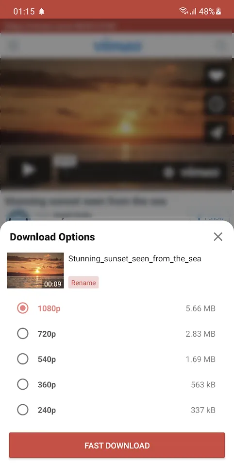 Video Downloader HD | Indus Appstore | Screenshot