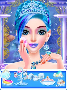 💙👸Blue Princess - Makeup Salon Games For Girls👗 | Indus Appstore | Screenshot