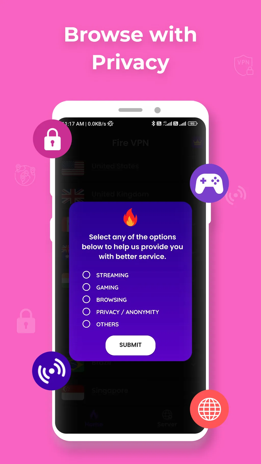 Fire VPN - Vpn Proxy Browser | Indus Appstore | Screenshot