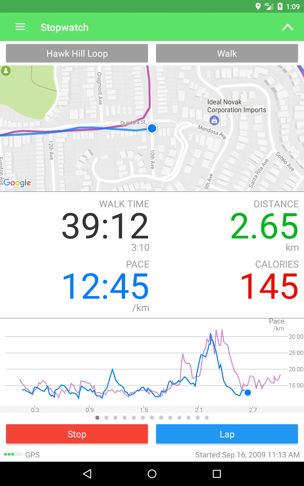 Walkmeter Walking & Hiking GPS | Indus Appstore | Screenshot