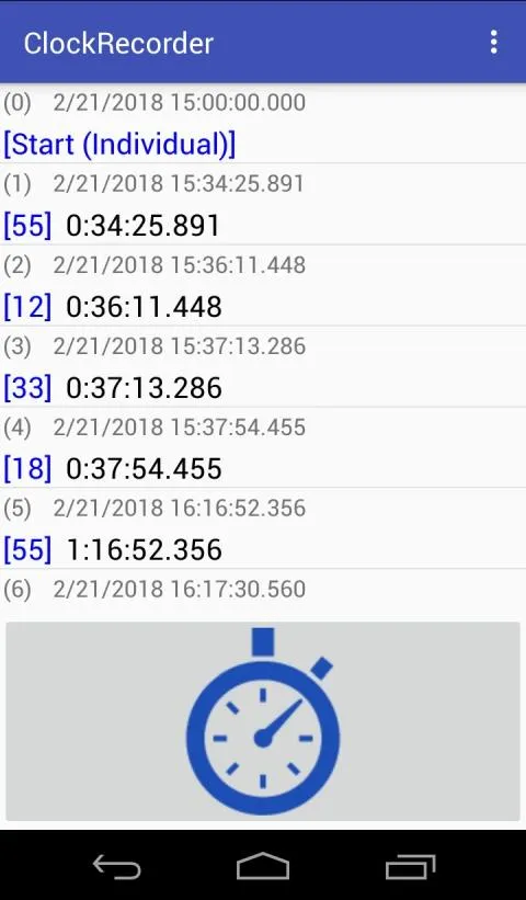 ClockRecorder for Marathon etc | Indus Appstore | Screenshot