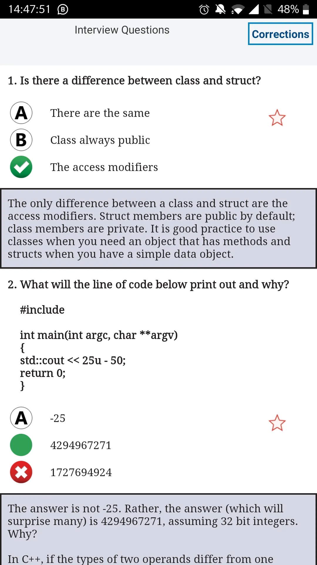 MCQ C ++ Training With detaile | Indus Appstore | Screenshot