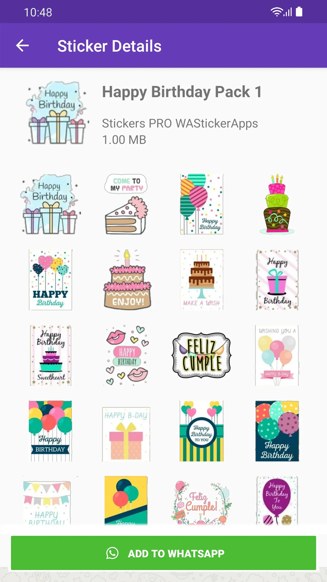 Stickers Happy Birthday | Indus Appstore | Screenshot