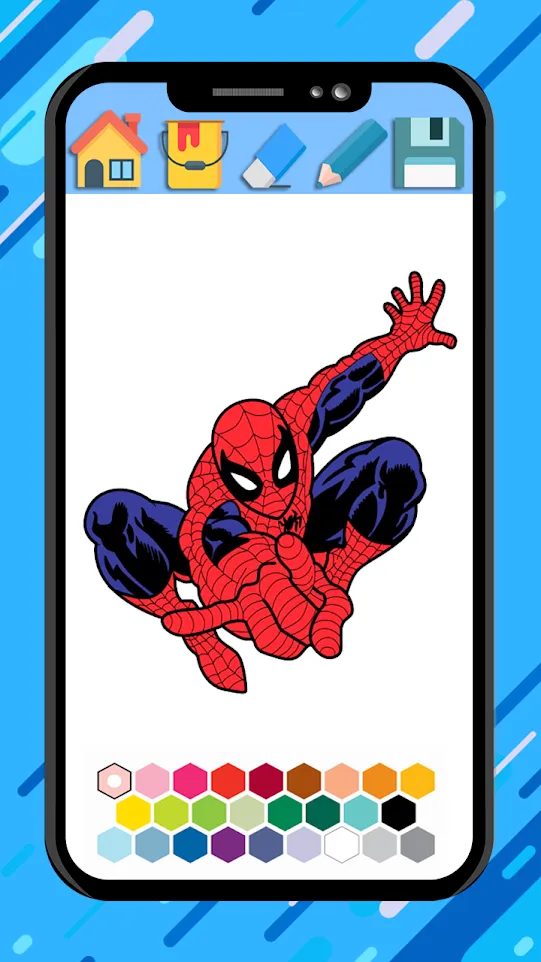 Spider super hero coloring man | Indus Appstore | Screenshot