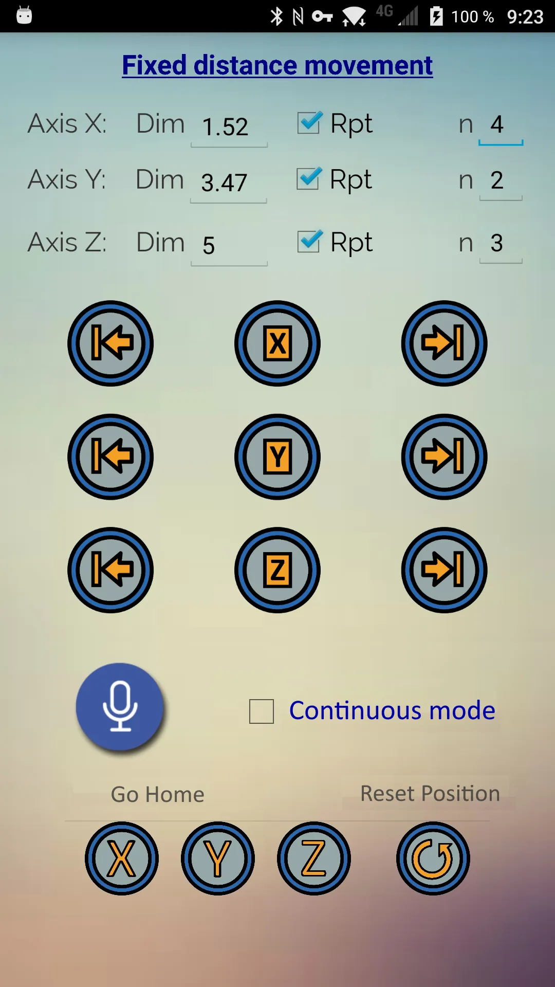 4-Axis Control System | Indus Appstore | Screenshot