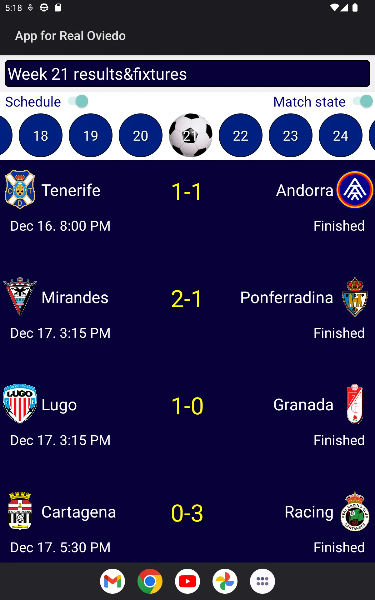 App for Real Oviedo | Indus Appstore | Screenshot