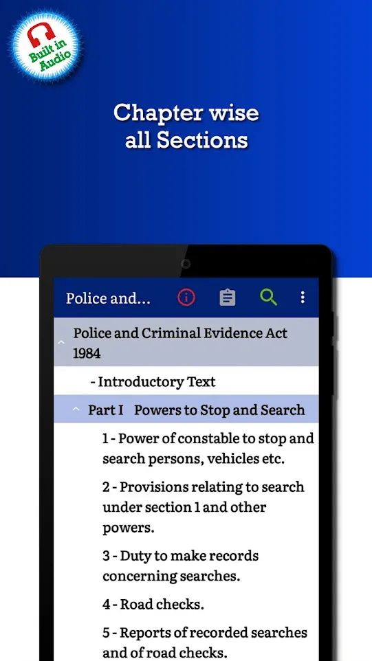 Police & Criminal Evidence Act | Indus Appstore | Screenshot