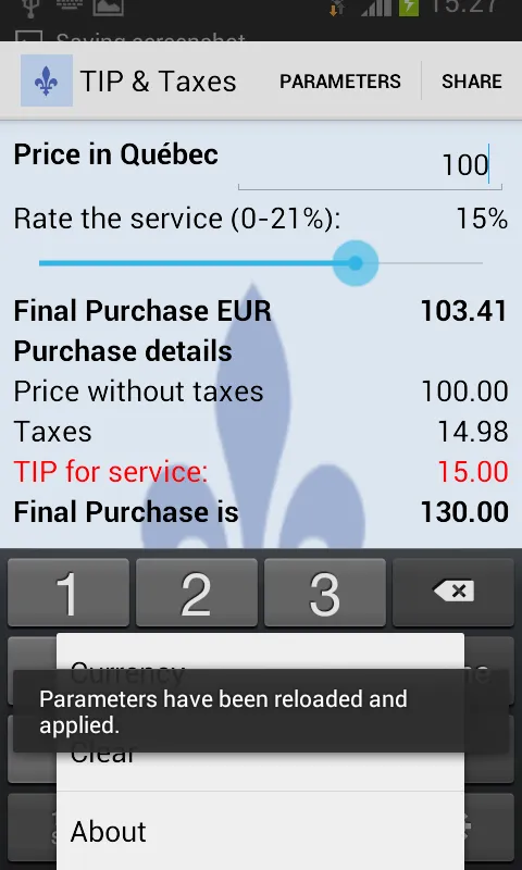 Tip, Taxes & Share | Indus Appstore | Screenshot