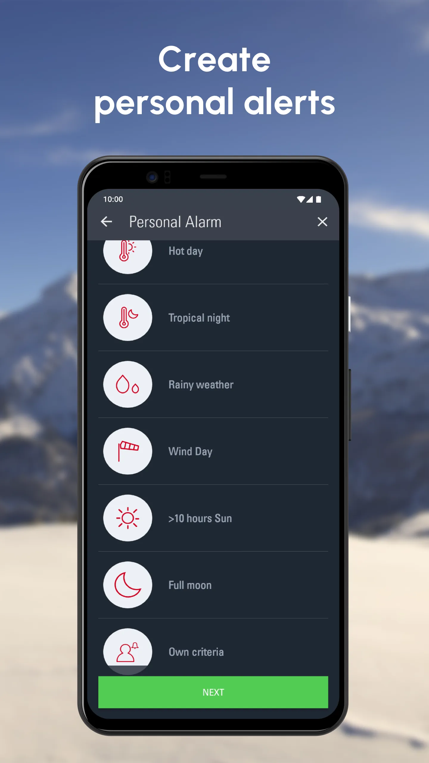 Weather Alarm - Swiss Meteo | Indus Appstore | Screenshot