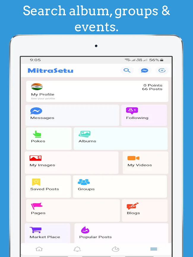 MitraSetu- Indian Social Media | Indus Appstore | Screenshot