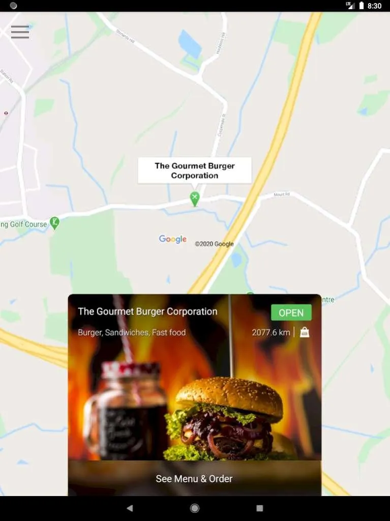 Gourmet Burger Co | Indus Appstore | Screenshot