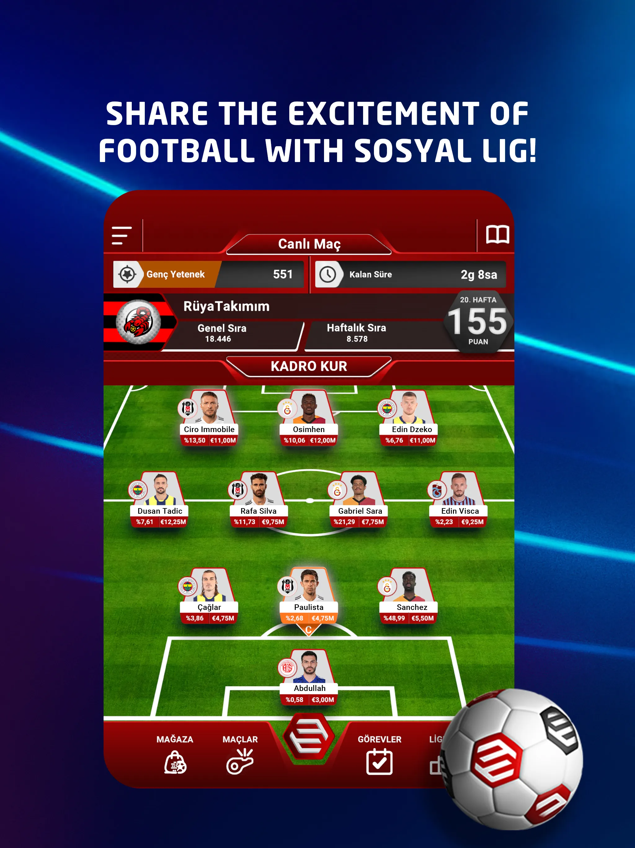 Sosyal Lig - Soccer Game | Indus Appstore | Screenshot