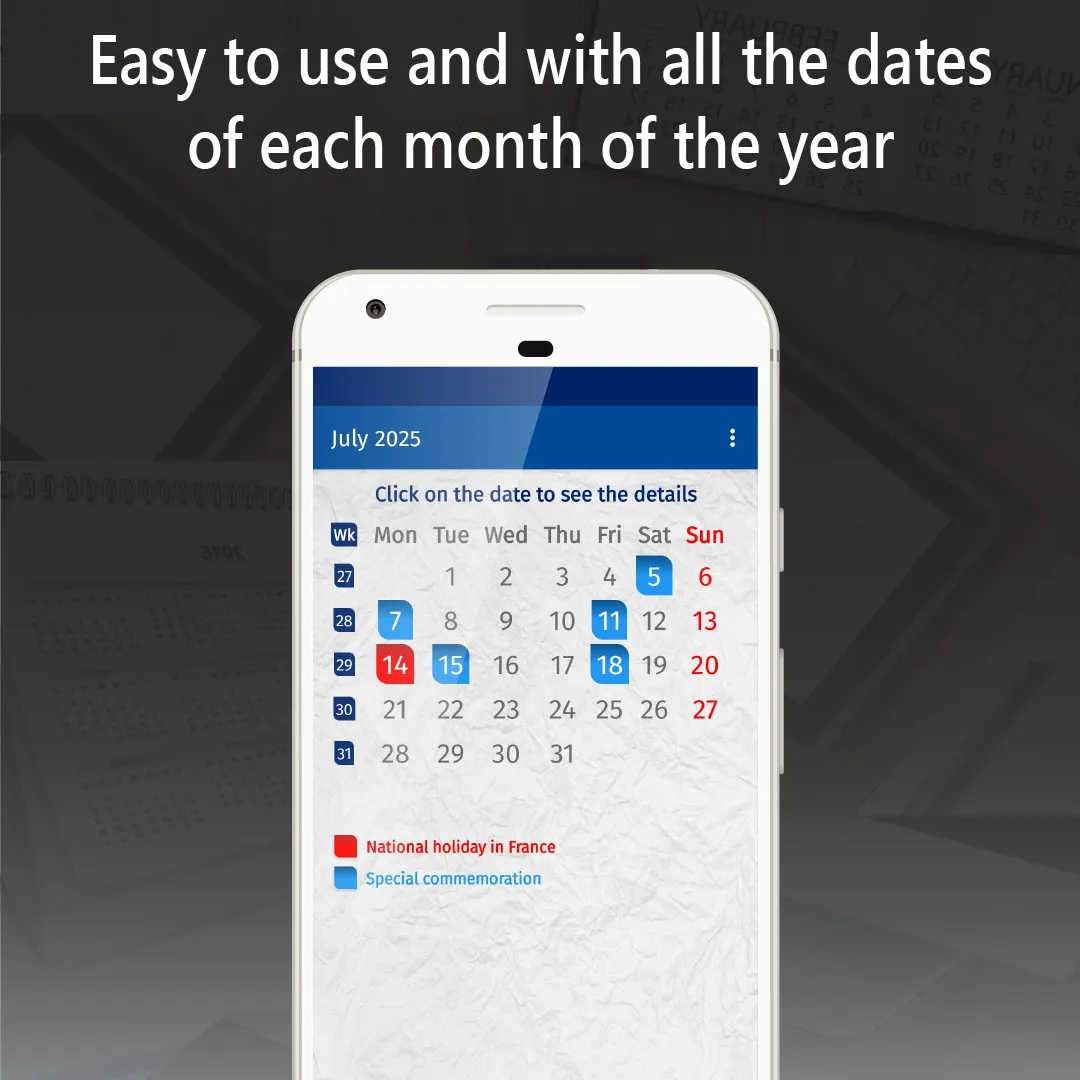 france calendar 2025 | Indus Appstore | Screenshot