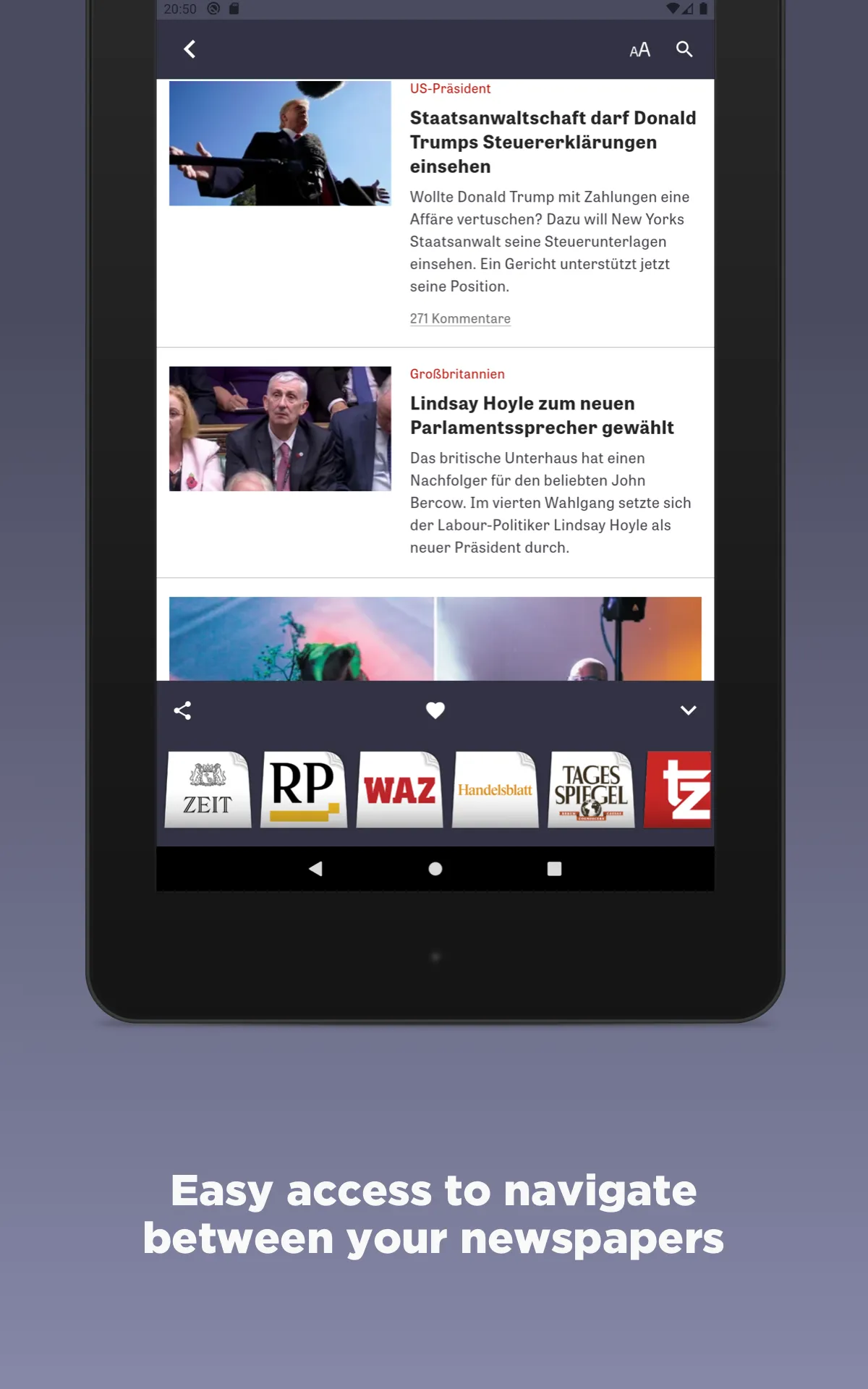 German Newspapers | Indus Appstore | Screenshot