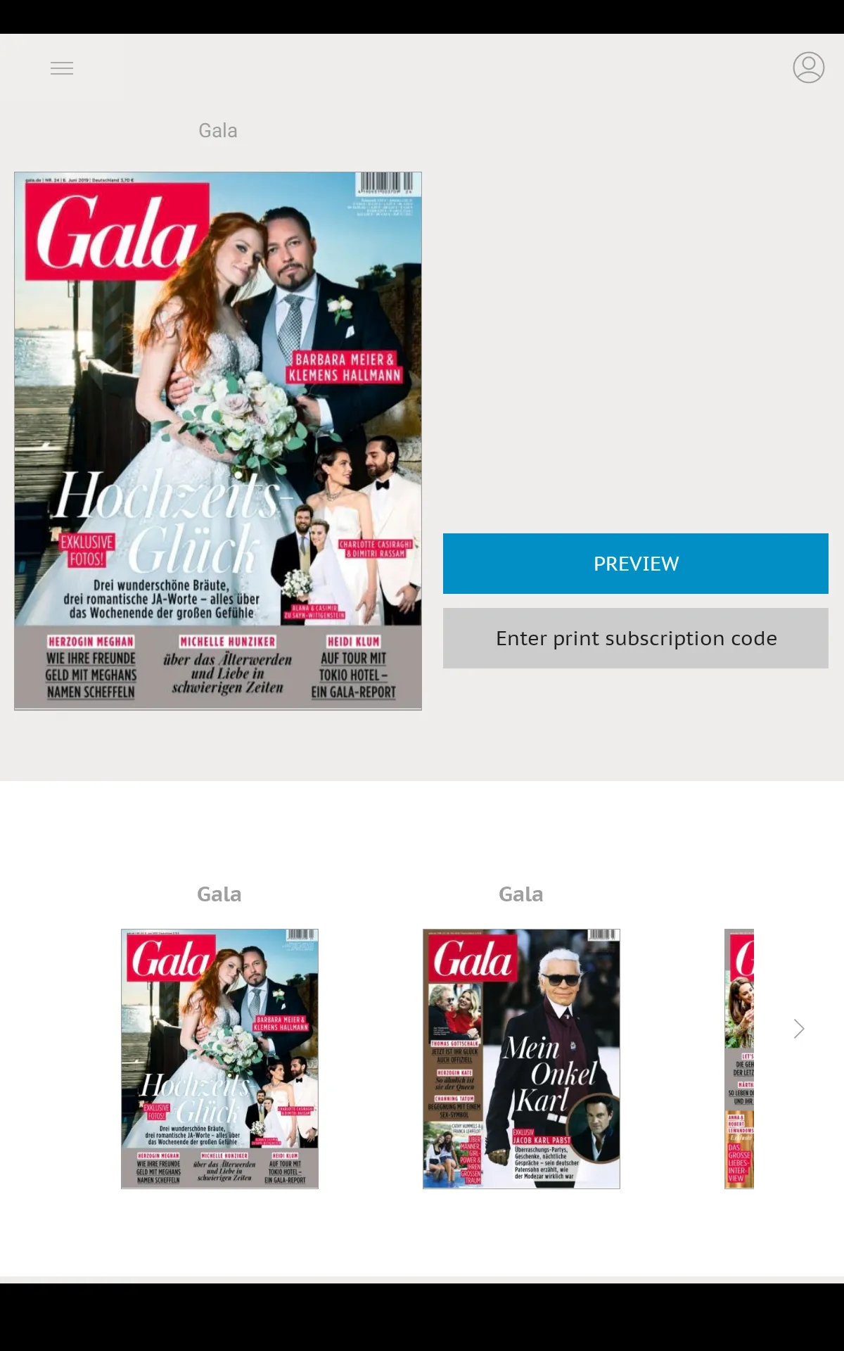 GALA Magazin | Indus Appstore | Screenshot