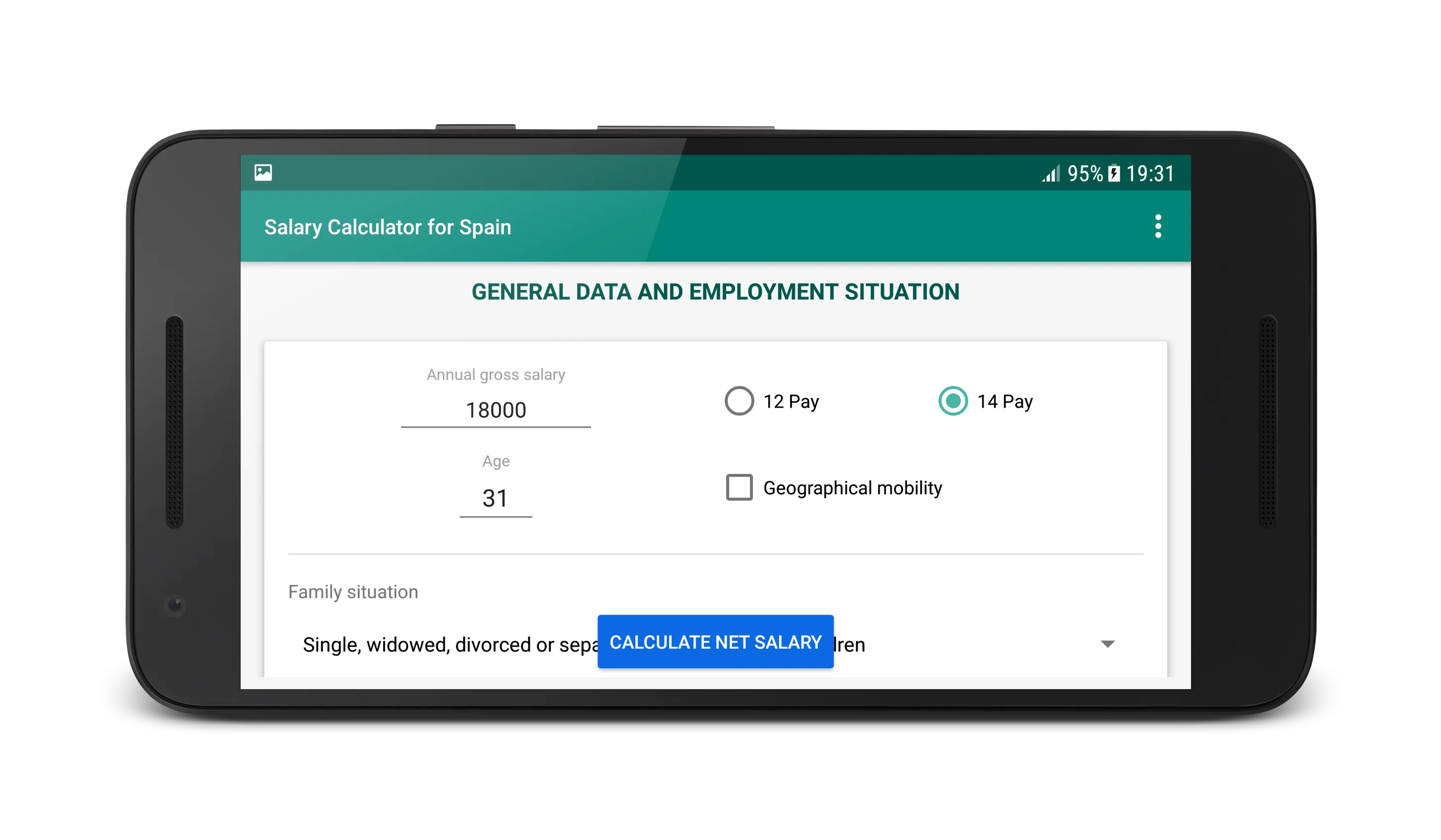 Salary Calculator for Spain | Indus Appstore | Screenshot