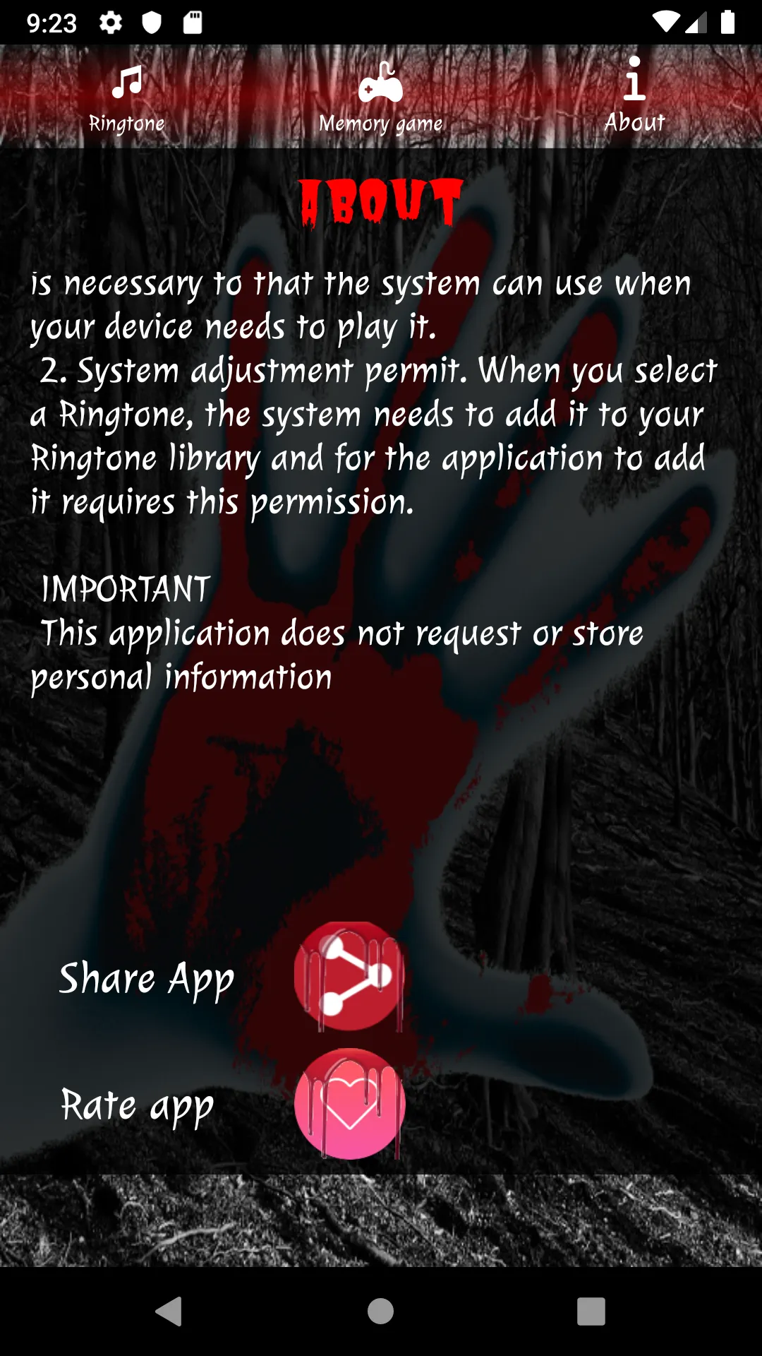 Terror Ringtone, ringtones for | Indus Appstore | Screenshot