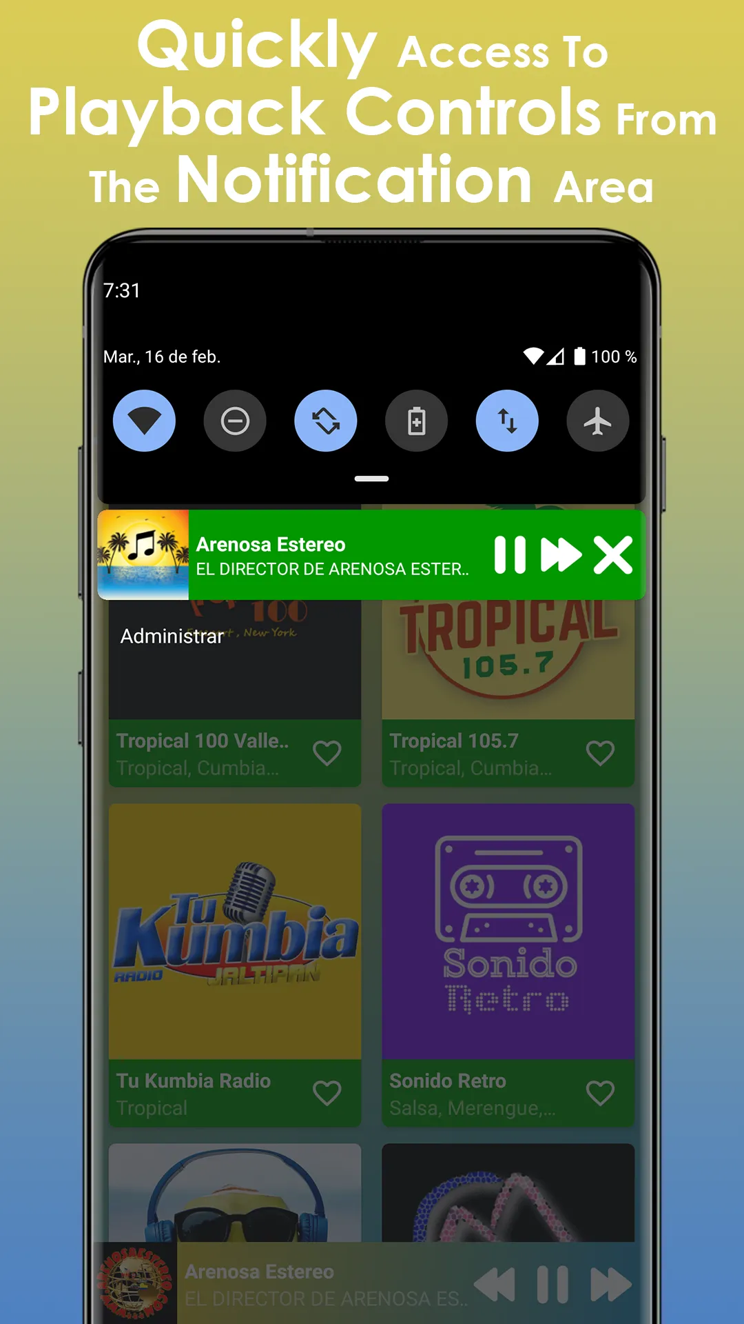 Tropical Music Radios | Indus Appstore | Screenshot