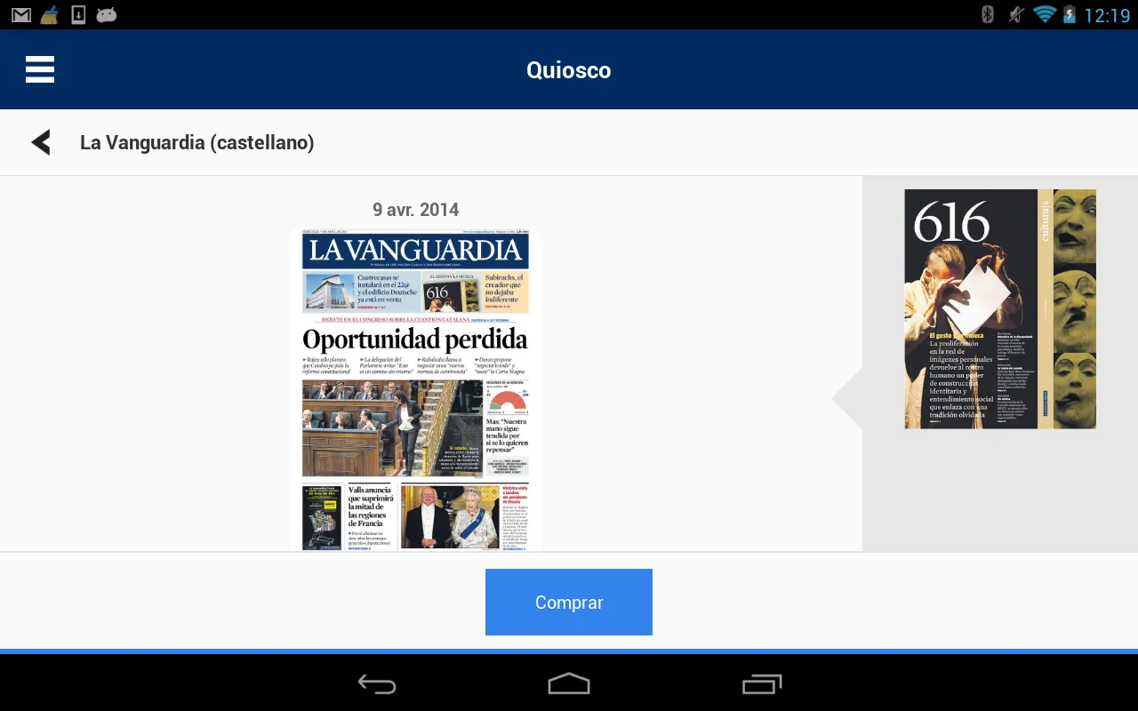 LA VANGUARDIA EDICIÓN IMPRESA | Indus Appstore | Screenshot