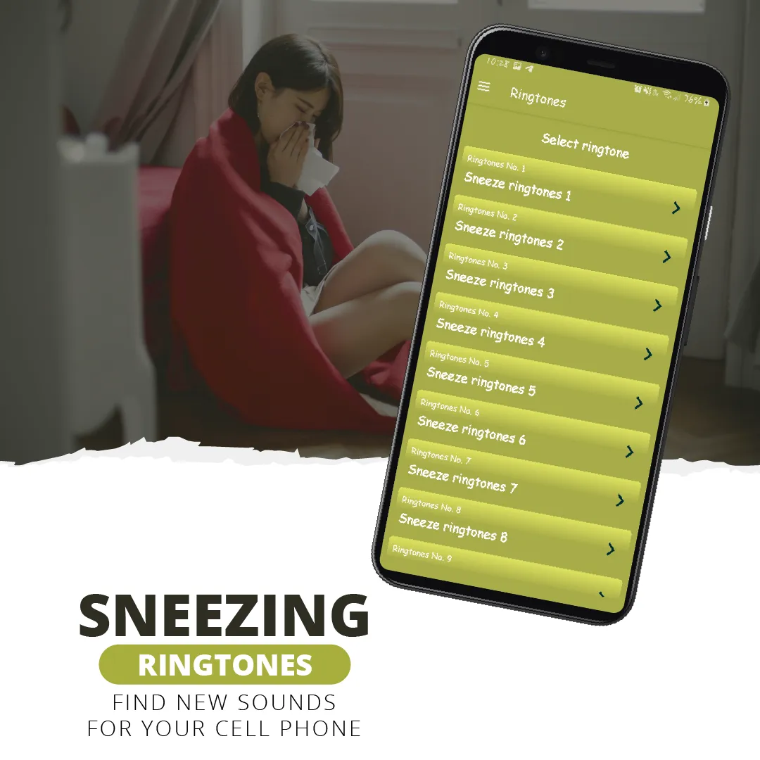 Sneeze ringtones-sneeze sounds | Indus Appstore | Screenshot