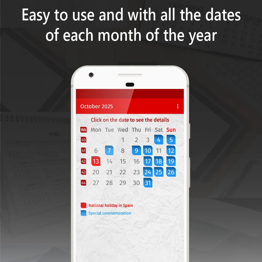 spain calendar 2025 | Indus Appstore | Screenshot