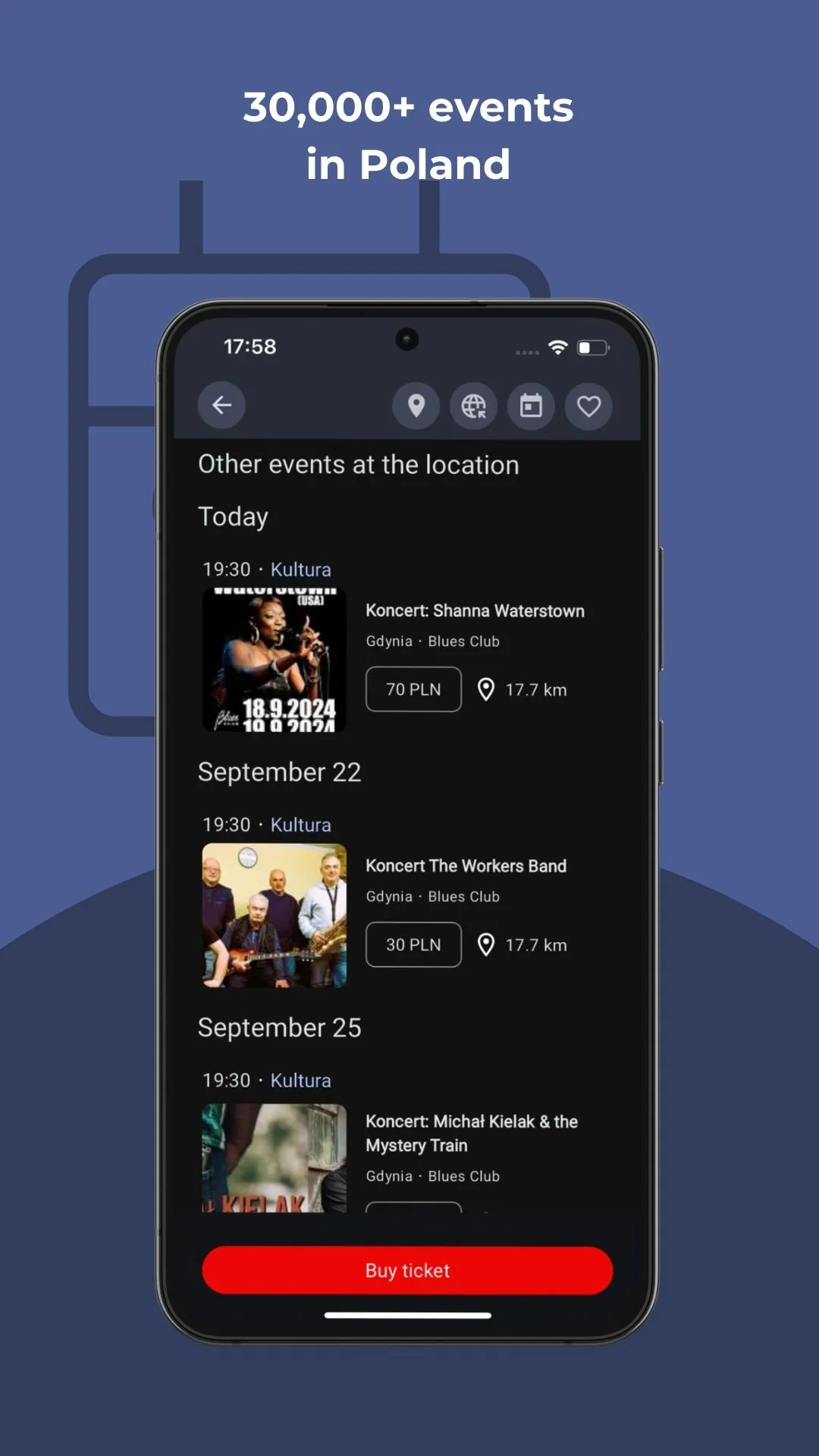 coigdzie.pl® Events around You | Indus Appstore | Screenshot