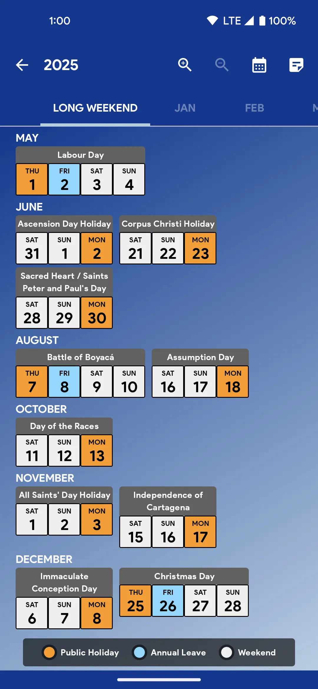 Colombia Calendar | Indus Appstore | Screenshot