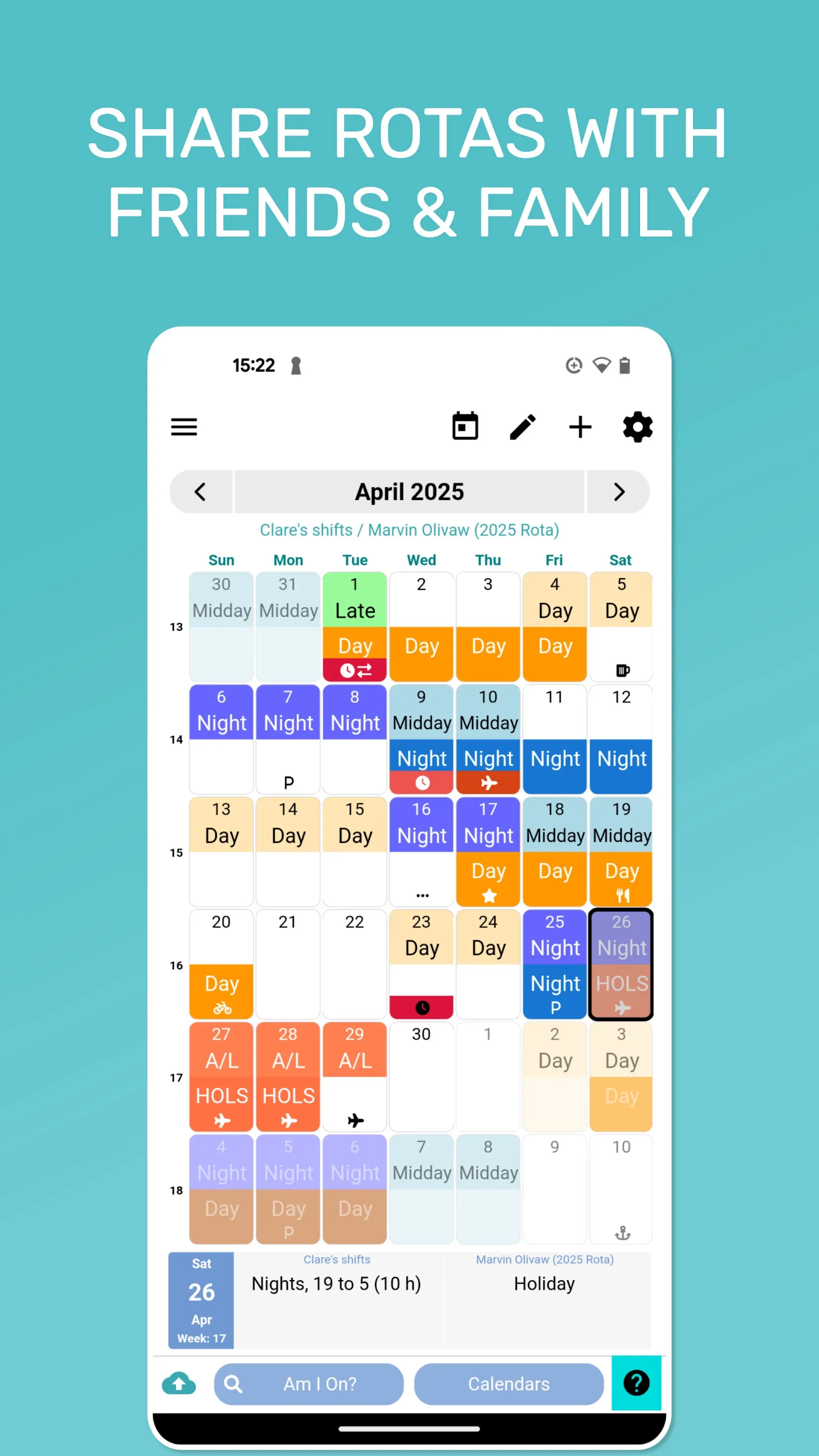 My Shift Planner - Calendar | Indus Appstore | Screenshot