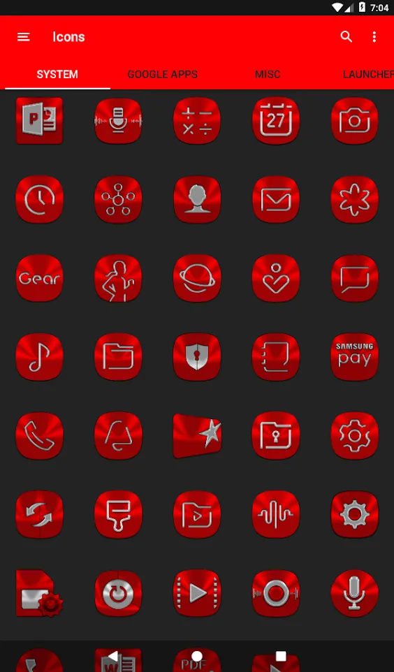 Red Icon Pack | Indus Appstore | Screenshot