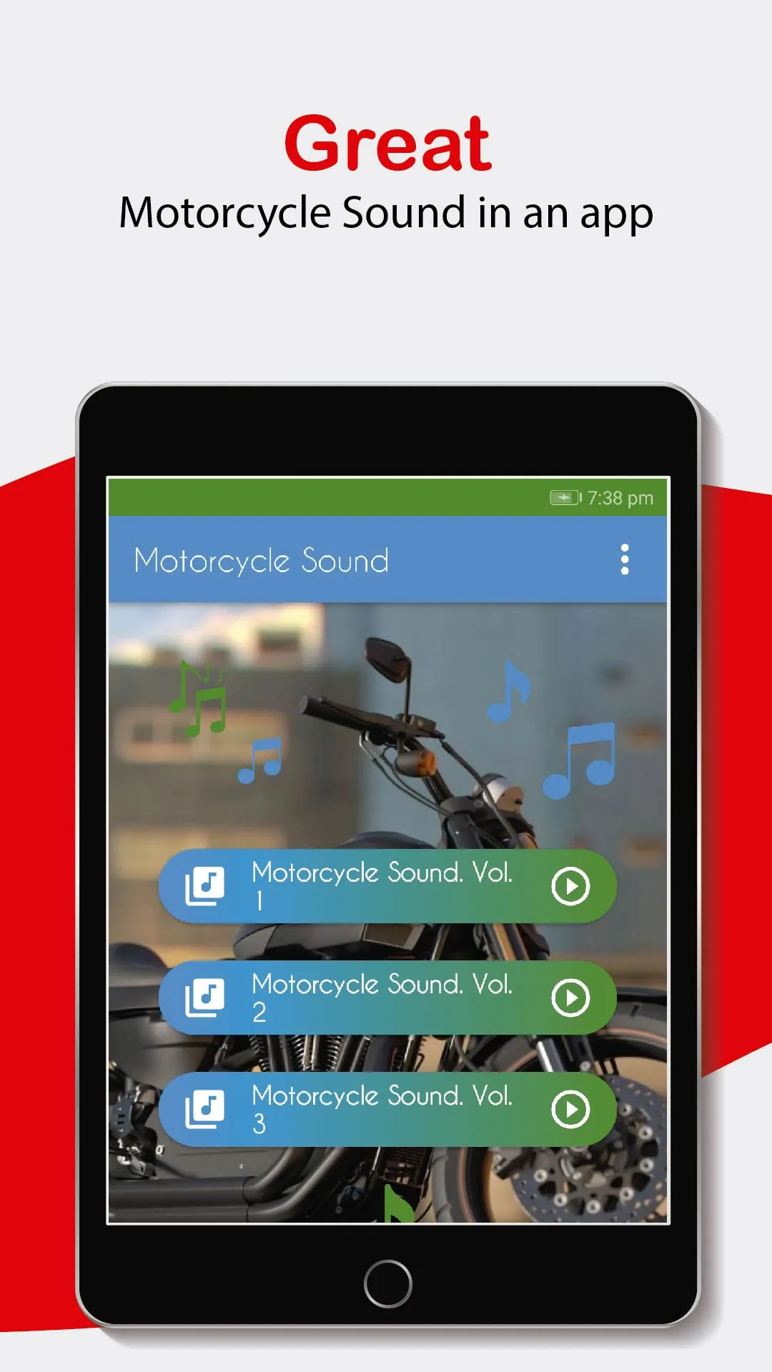 Motorcycle Sounds, Ringtones. | Indus Appstore | Screenshot