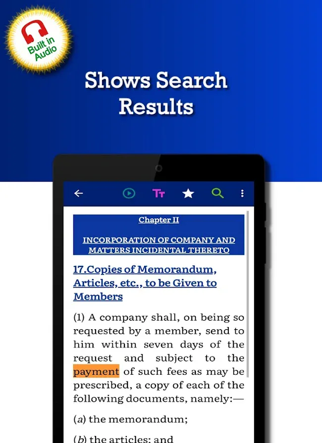 Companies Act 2013 & Rules | Indus Appstore | Screenshot