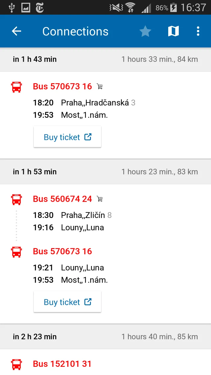 Czech Public Transport IDOS | Indus Appstore | Screenshot