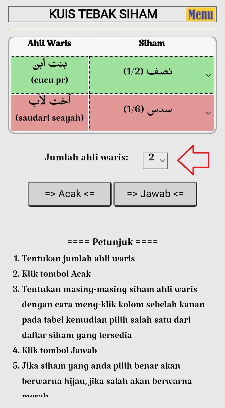 Kalkulator Waris Syafi'iyah | Indus Appstore | Screenshot