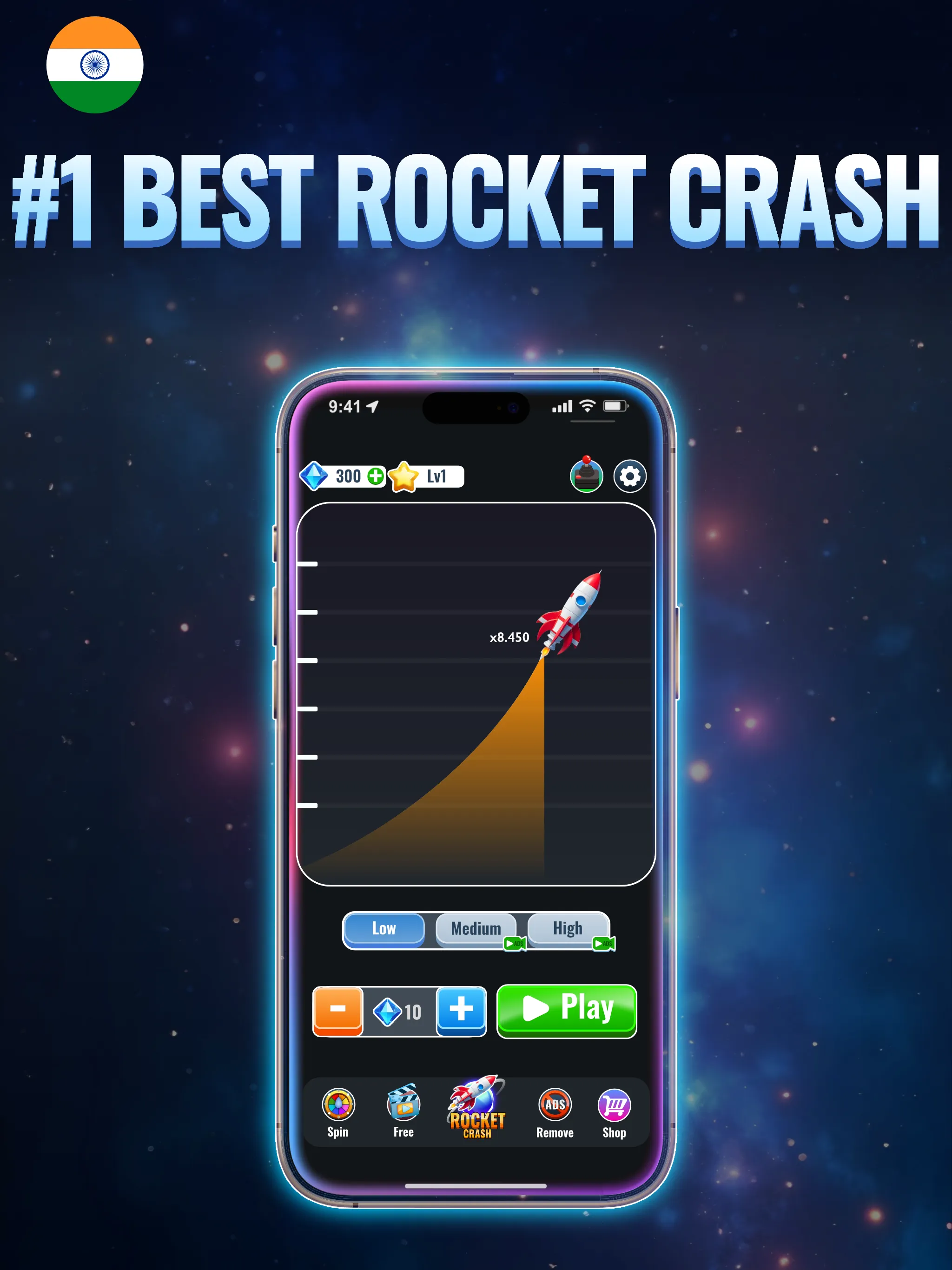 Crash Rocket - Rocket Game | Indus Appstore | Screenshot