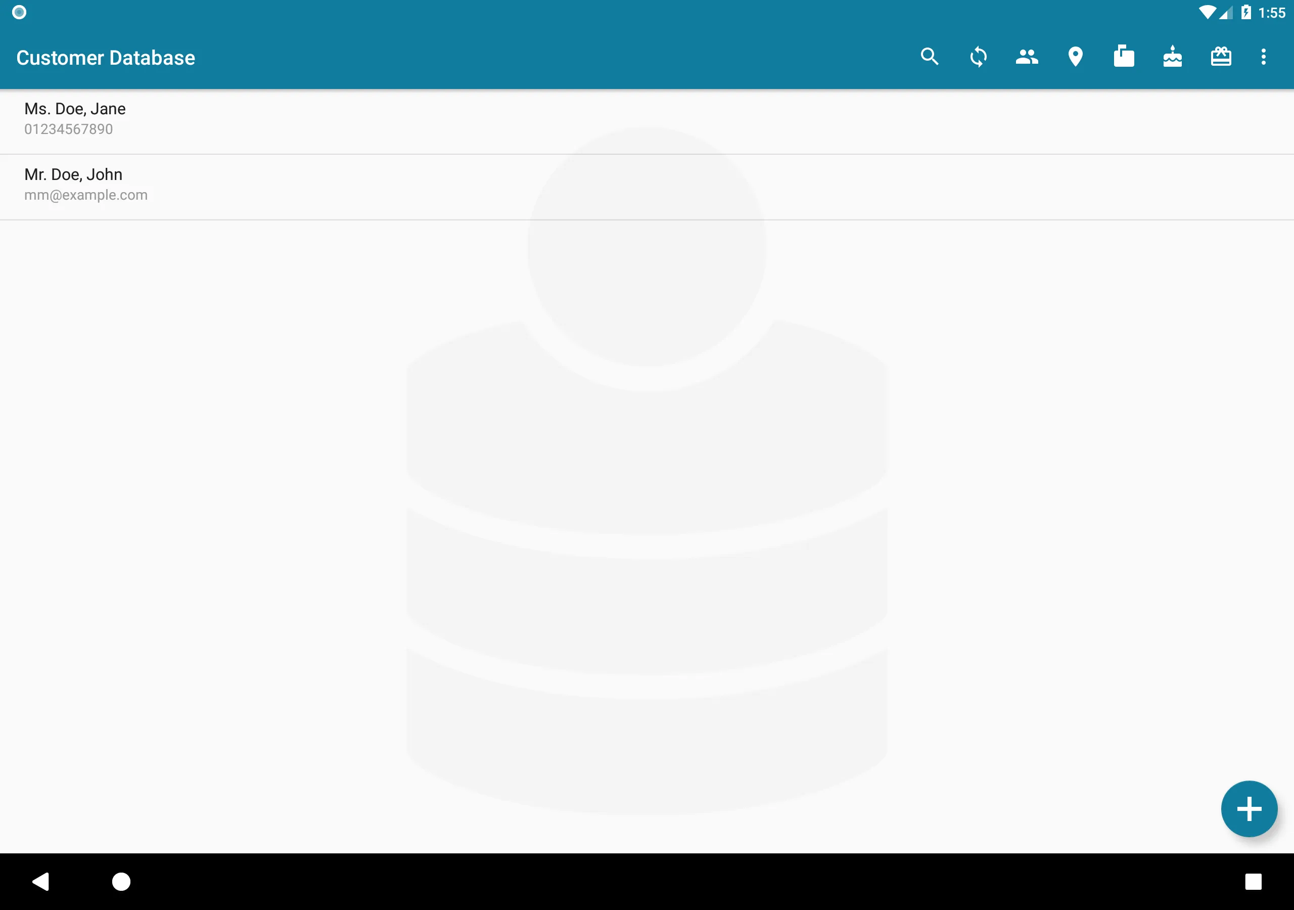 Customer Database | Indus Appstore | Screenshot