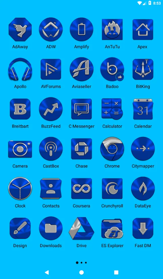 Blue Icon Pack | Indus Appstore | Screenshot