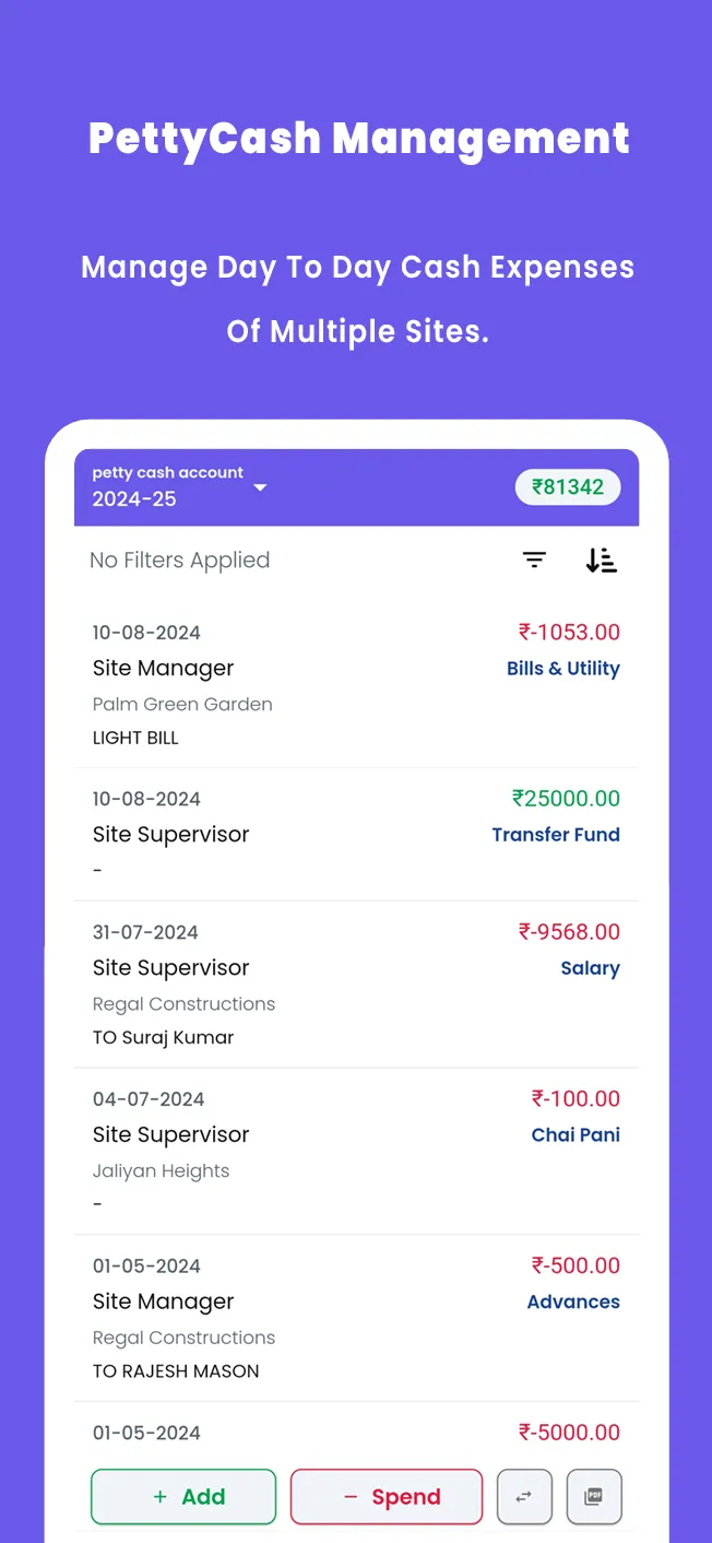 Labour Attendance Register | Indus Appstore | Screenshot