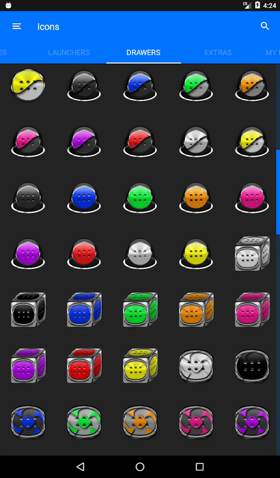 Blue Glass Orb Icon Pack | Indus Appstore | Screenshot