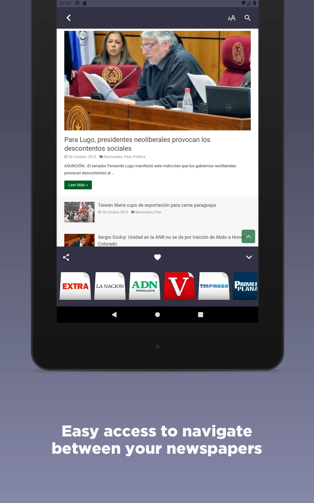 Paraguayan Newspapers | Indus Appstore | Screenshot